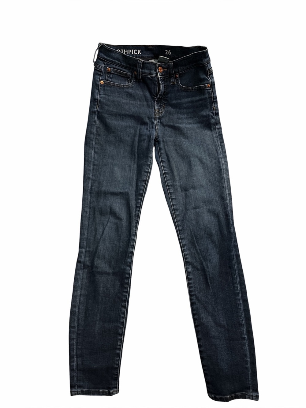 J.Crew Toothpick Skinny Jeans | Size 26 | Dark Wash Ankle Crop Slim Fit Denim